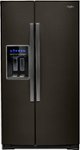 Front Zoom. Whirlpool - 28.4 Cu. Ft. Side-by-Side Refrigerator with In-Door-Ice Storage - Black Stainless Steel.