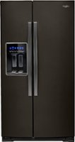 Whirlpool - 28.4 Cu. Ft. Side-by-Side Refrigerator with In-Door-Ice Storage - Black Stainless Steel - Front_Zoom