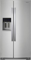 Whirlpool - 28.4 Cu. Ft. Side-by-Side Refrigerator with In-Door-Ice Storage - Stainless Steel - Front_Zoom