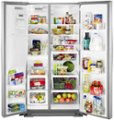 Alt View Zoom 1. Whirlpool - 28.4 Cu. Ft. Side-by-Side Refrigerator - Stainless steel.