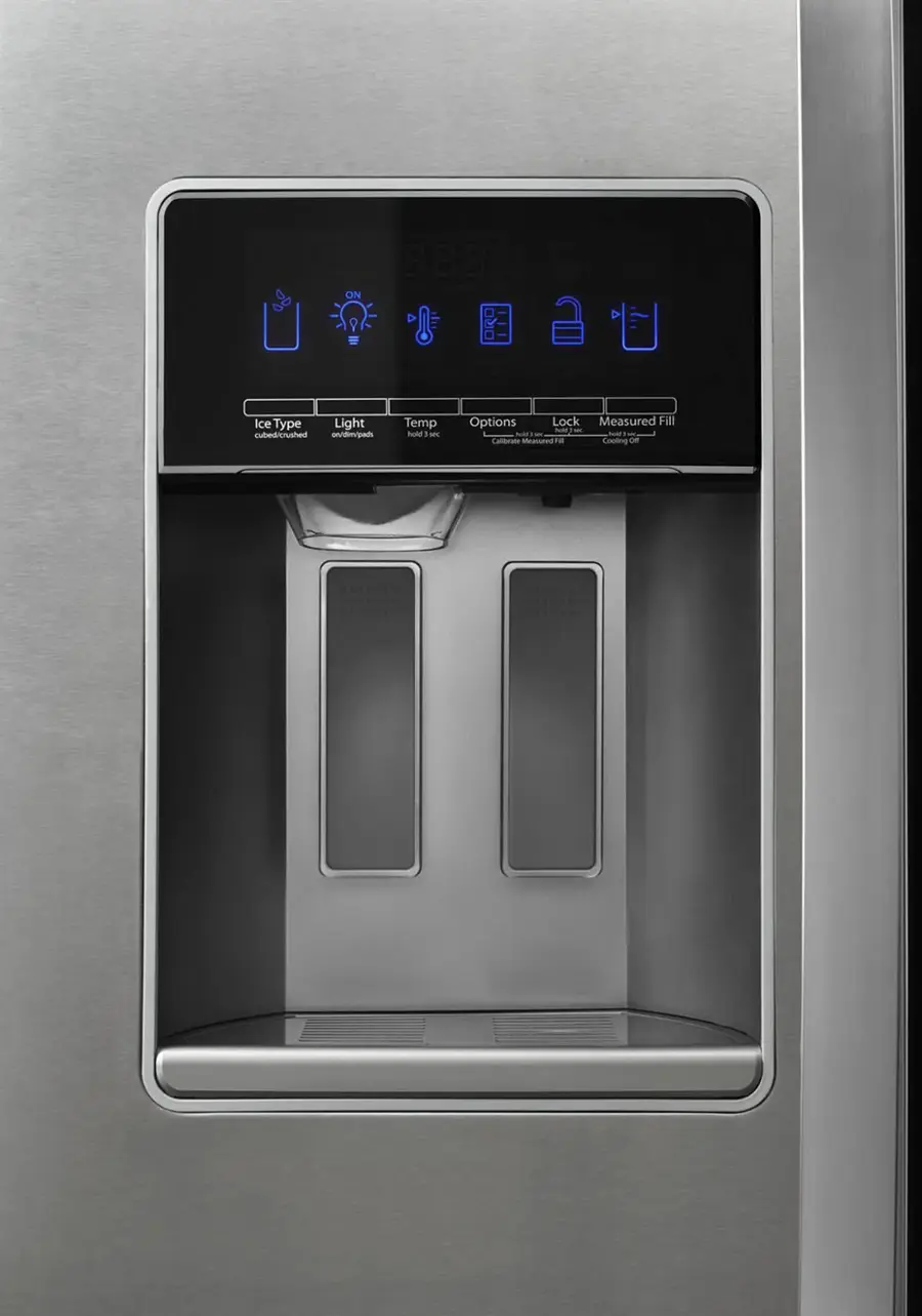 Alt View 2. Whirlpool - 28.4 Cu. Ft. Side-by-Side Refrigerator with In-Door-Ice Storage - Stainless Steel.