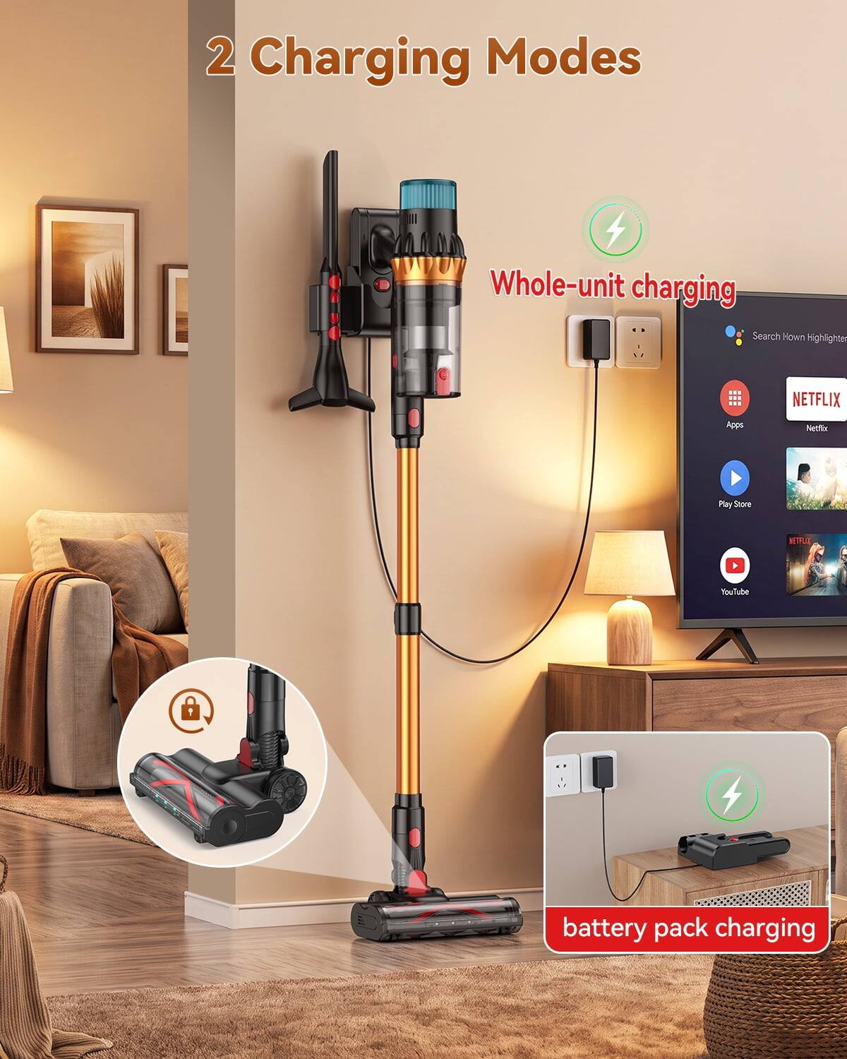 2 Charging Modes

Whole-unit charging

battery pack charging