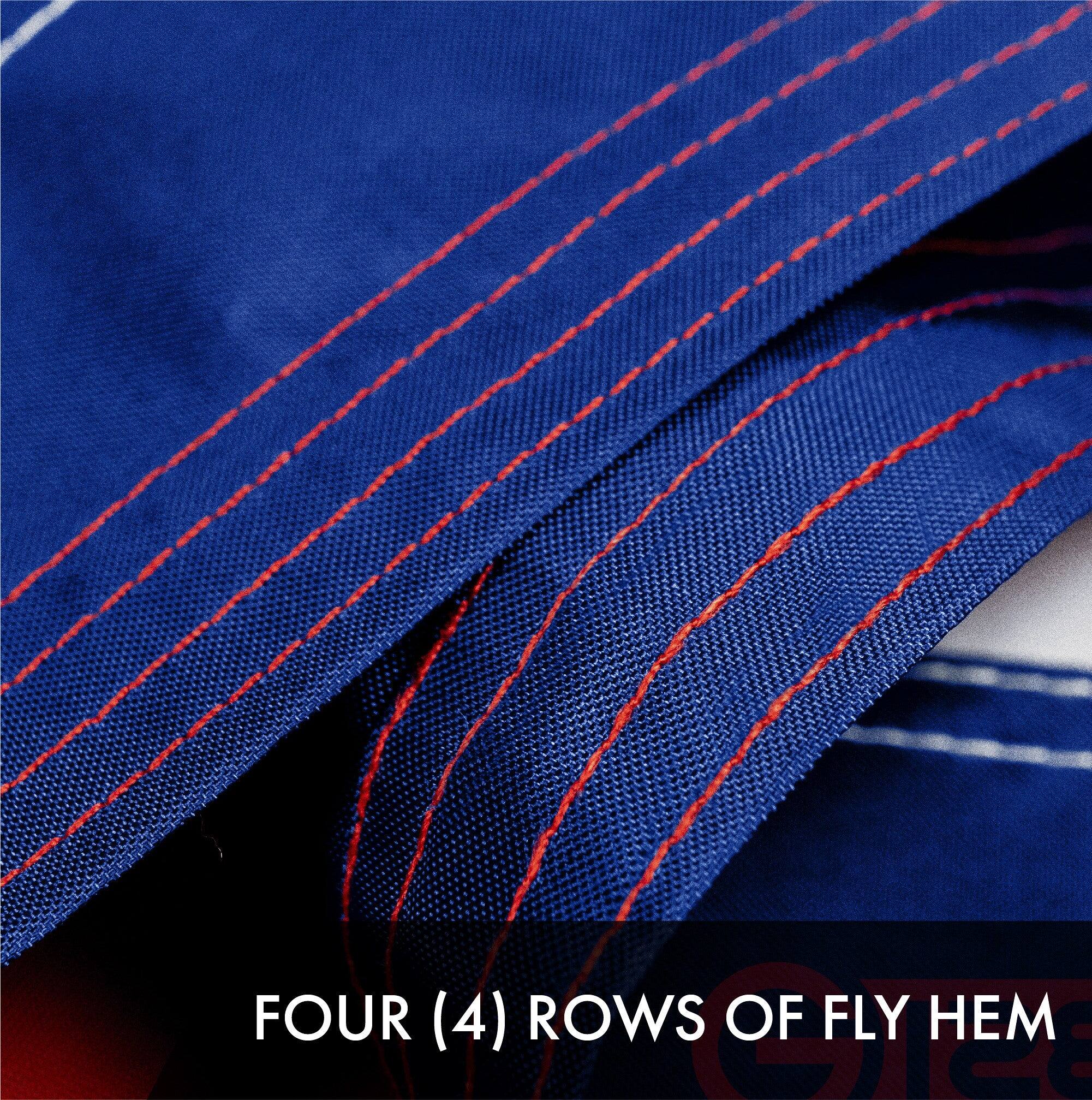 FOUR (4) ROWS OF FLY HEM