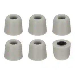 Unique Bargains - Memory Foam Earbud Tips (4.9mm/0.19"), 6pcs/3Pairs - Medium, Noise Isolation, Comfort & Secure Fit for Earphones - Gray