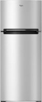 Whirlpool - 17.6 Cu. Ft. Top-Freezer  Fingerprint Resistant Refrigerator - Metallic Steel - Front_Zoom