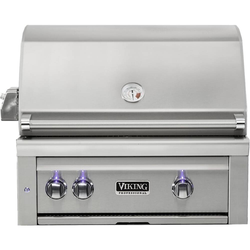 Angle. Viking - Professional 5 Series 29" Built-In Gas Grill - Stainless Steel.