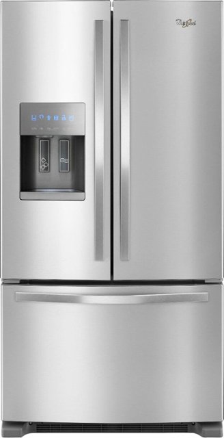 Front Zoom. Whirlpool - 24.7 Cu. Ft. French Door Refrigerator - Stainless Steel.