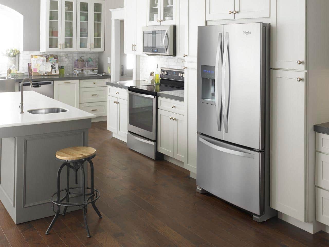 Alt View 15. Whirlpool - 24.7 Cu. Ft. French Door Refrigerator - Fingerprint Resistant Stainless Steel.