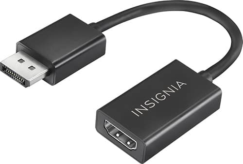 Insignia™ – DisplayPort-to-HDMI Adapter – Black Insignia™ – DisplayPort-to-HDMI Adapter – Black
