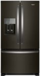Front Zoom. Whirlpool - 24.7 Cu. Ft. French Door Refrigerator - Black Stainless Steel.