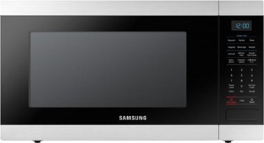 Samsung - 1.9 Cu. Ft. Countertop Microwave with Sensor Cook - Stainless steel - Front_Zoom