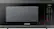 Front. Samsung - 1.9 Cu. Ft. Countertop Microwave with Sensor Cook - Black Stainless Steel.