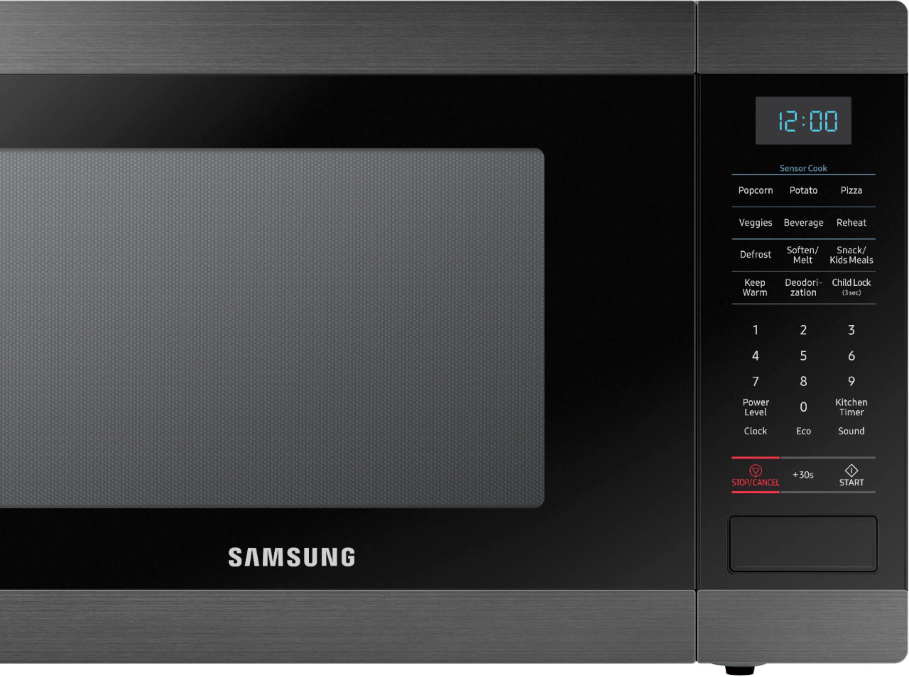 Samsung 1.9 Cu. Ft. Countertop Microwave for Built-In Applications with  Sensor Cook Black Stainless Steel MS19M8020TG - Best Buy