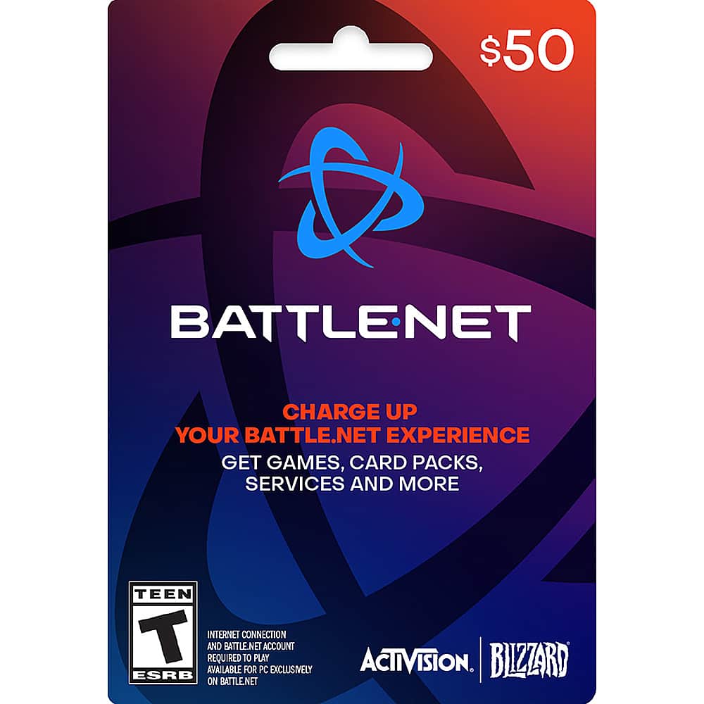Blizzard Entertainment - Balance $50 Gift Card - Front_Zoom
