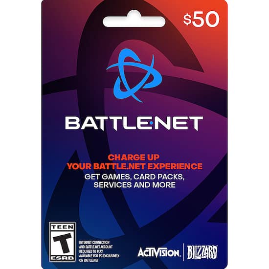 Win £50 or $50 Battle.net Gift Card Balance