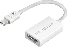 Insignia™ - Mini DisplayPort-to-HDMI Adapter - White - Front_Zoom