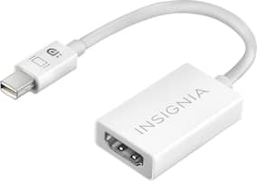 Insignia™ - Mini DisplayPort-to-HDMI Adapter - White - Front_Standard