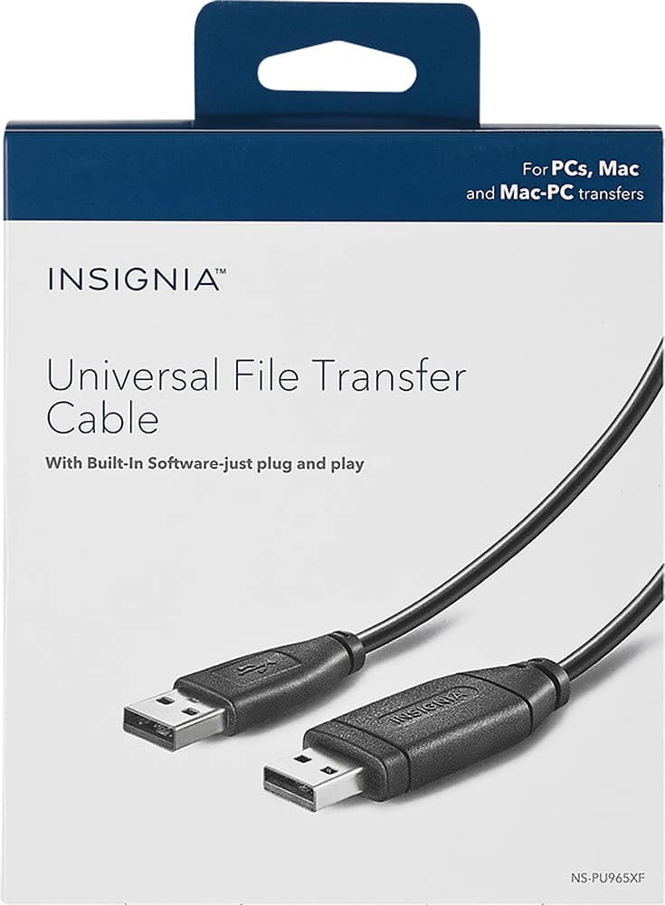 Alt View 1. Insignia™ - 6' USB 2.0 Transfer Cable - Black.