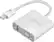 Front. Insignia™ - Mini DisplayPort-to-DVI Adapter - White.