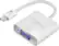 Front. Insignia™ - Mini DisplayPort-to-VGA Adapter - White.
