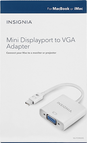 InsigniaTM Mini DisplayPort-to-VGA Adapter