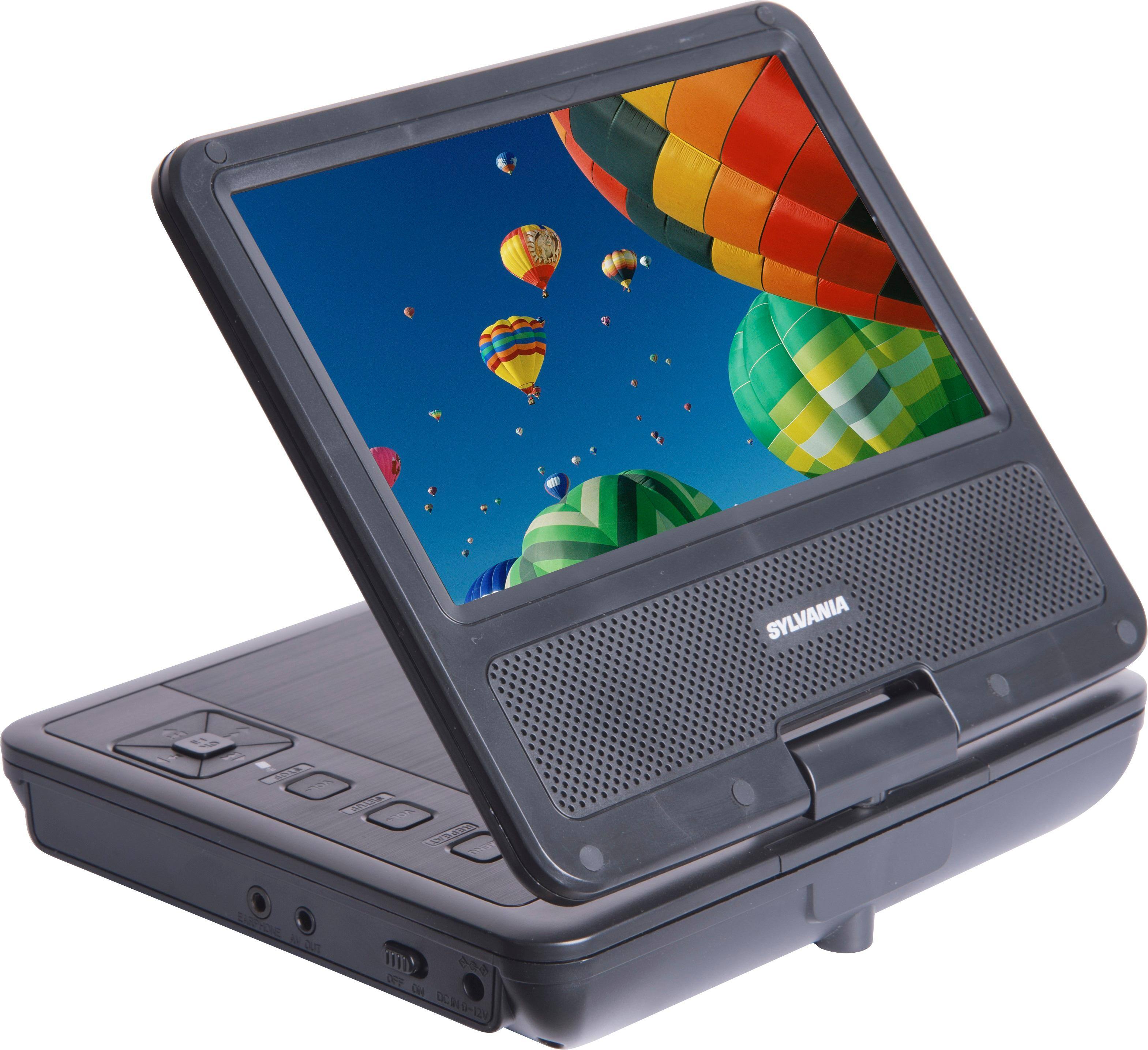 Angle. Sylvania - 7" Portable DVD Player with Swivel Screen - Black.