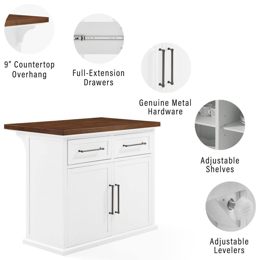 9" Countertop Overhang  
Full-Extension Drawers  
Genuine Metal Hardware  
Adjustable Shelves  
Adjustable Levelers