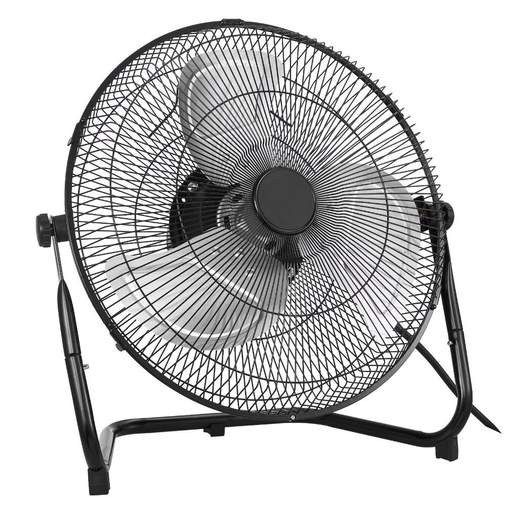 Alt View 6. Loheer - Loheer 14 Inch Heavy Duty Metal Floor Fan High Velocity Commercial Shop Fan 3 Speeds Adjustable Tilt.