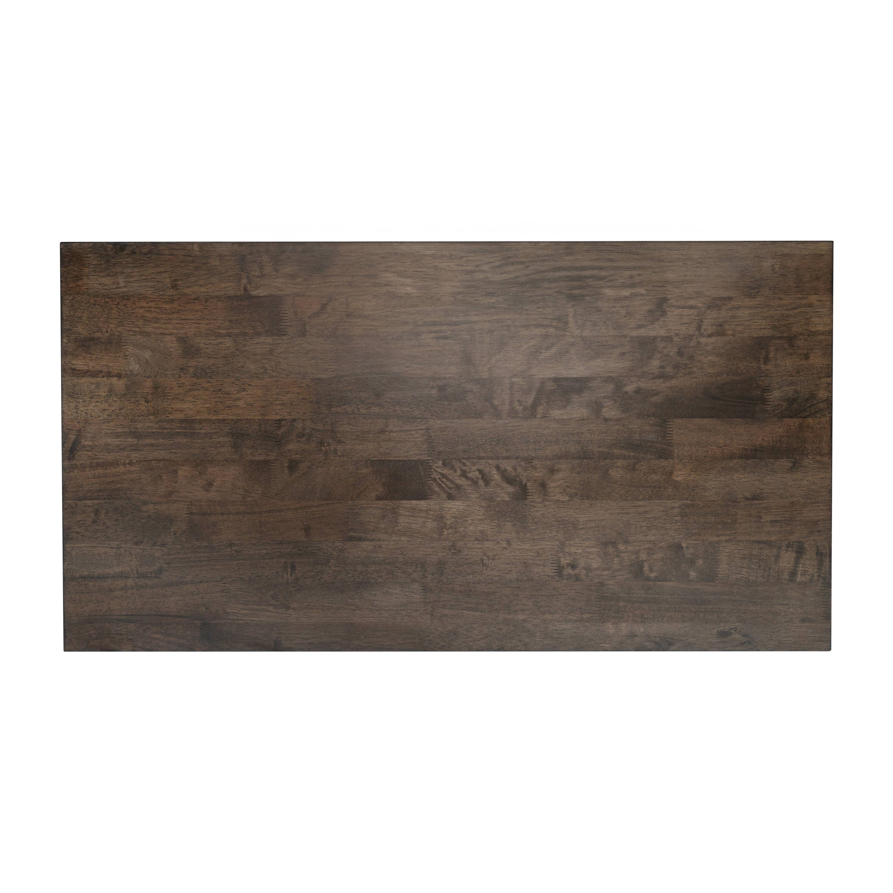Alt View 1. Flash Furniture - Eli Solid Wood Farmhouse Coffee Table, Trestle Style Accent Table in Dark Gray - Gray.