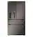 Front. LG - Standard-Depth MAX 28.6 Cu. Ft. 4-Door French Door Smart Refrigerator with Full-Convert Drawer - Black Stainless Steel.