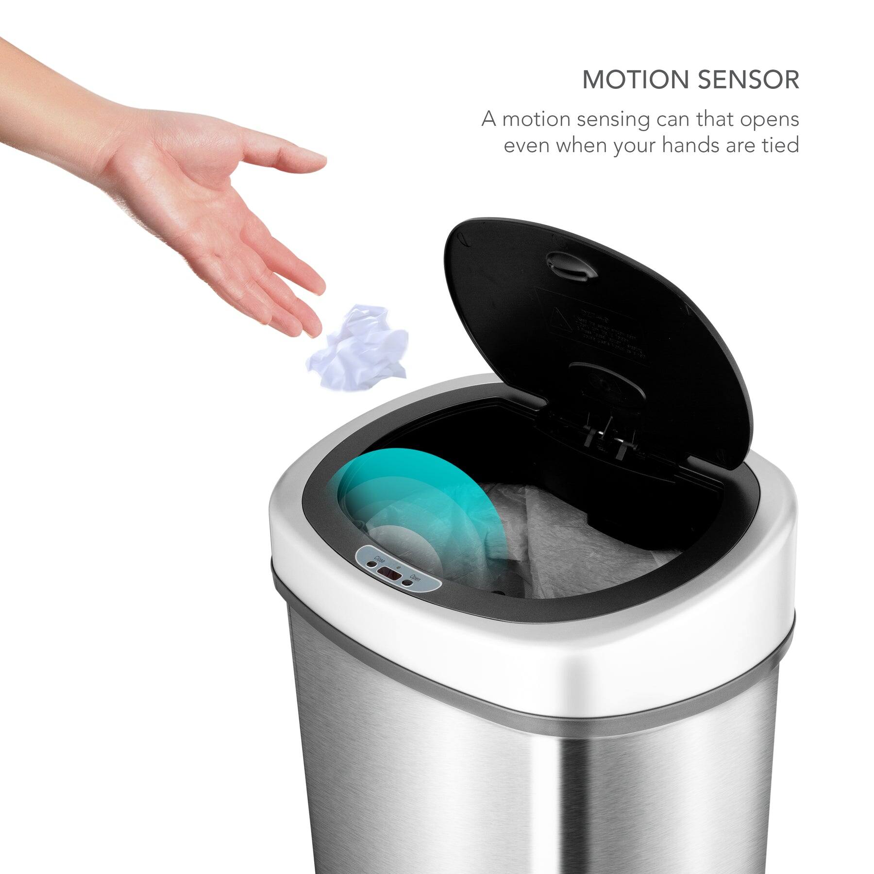 MOTION SENSOR

A motion sensing can that opens even when your hands are tied