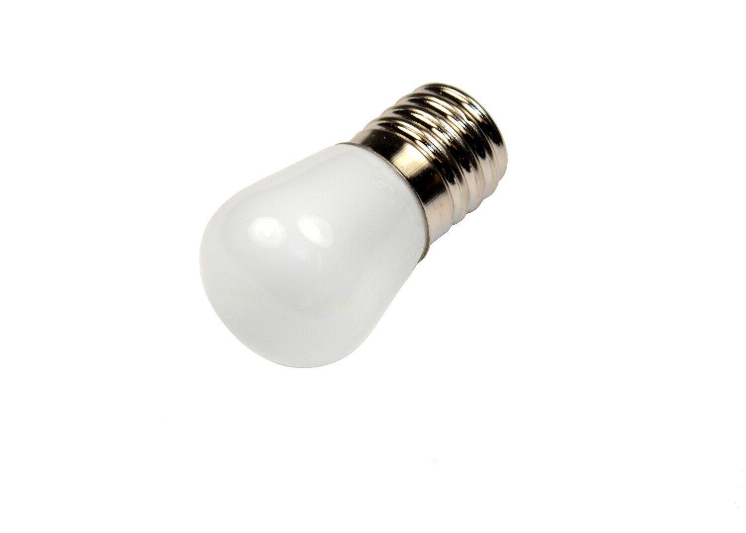 Alt View 2. HQRP - E17 Base LED Bulbs 2-Pack 1 W 110 V Cool White 6500 K for Refrigerator Freezer Microwave Range Hood.