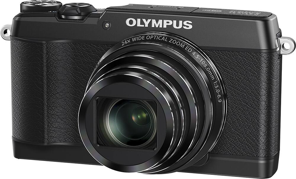 Best Buy Olympus Stylus Sh 1 16 0 Megapixel Digital Camera Black Vbu000