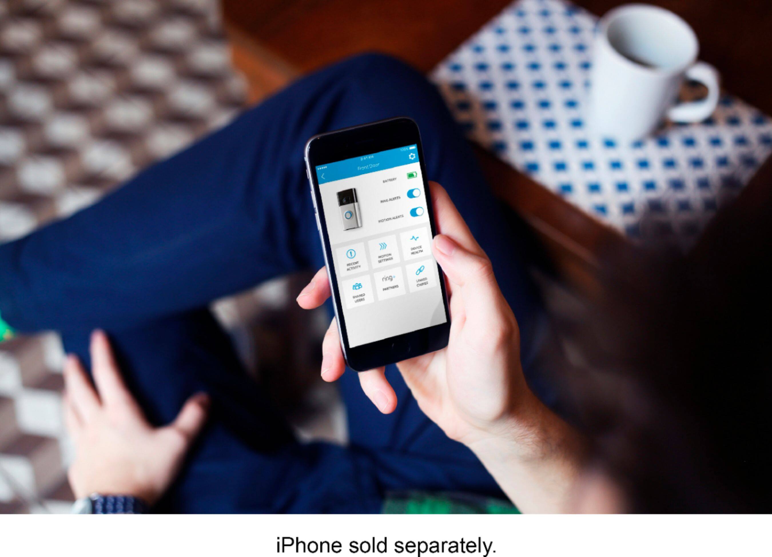 Alt View 12. Ring - Wi-Fi Smart Video Doorbell.