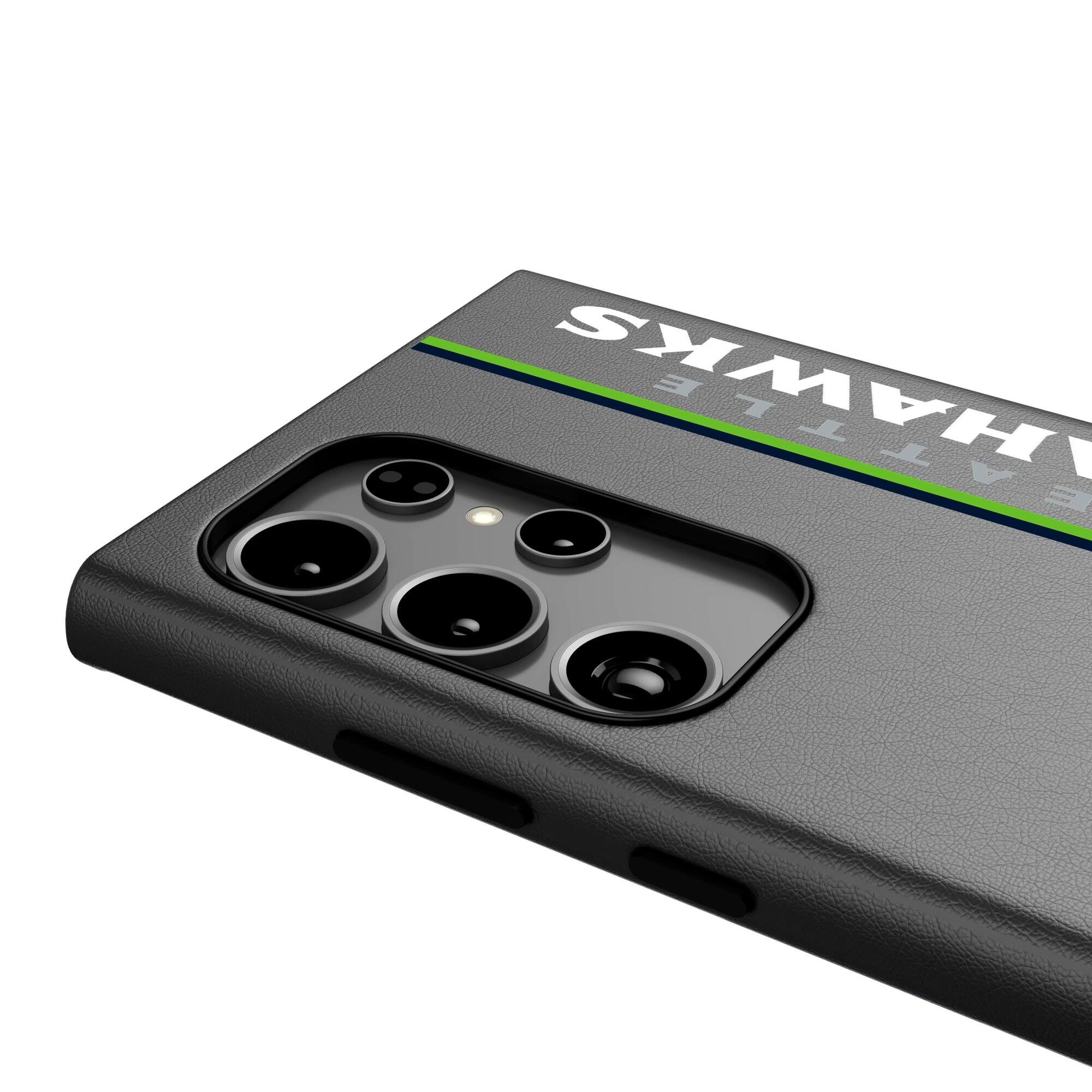 Alt View 2. Keyscaper - Seattle Seahawks Galaxy Magnetic Bump Case - S25 Plus - Black.