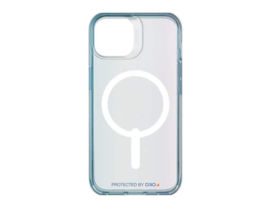 Photos - Case GEAR4  Milan Aurora Snap  with Magsafe  for iPhone 14/13 - Ombre Blue 4241R 
