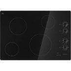 Whirlpool 30 in. Radiant Electric Ceramic Glass Cooktop in Black with 4  Elements including a Dual Radiant Element WCE55US0HB - The Home Depot