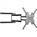 Front Standard. Diamond - Tilt & Swivel Articulation Wall Mount - Black.
