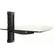 Front Standard. Diamond - Single Component Shelf Wall Mount - Black.