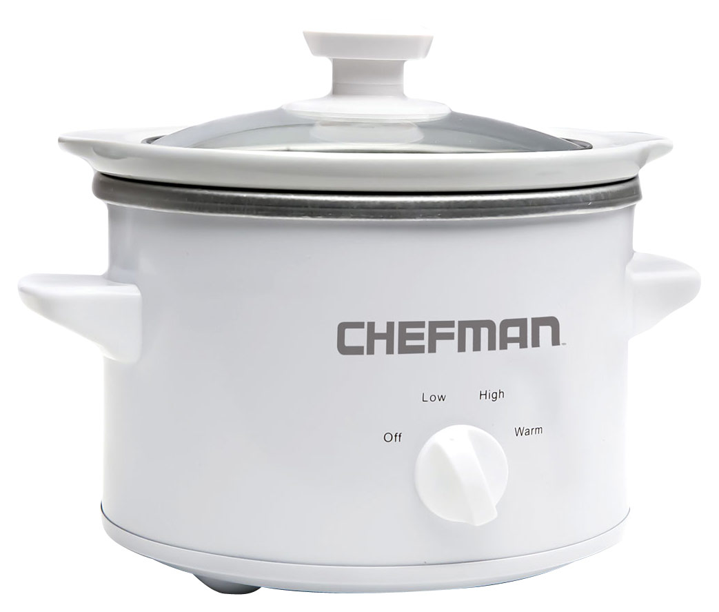 Best Buy: Chefman 2.5-Quart Slow Cooker Stainless Steel/Black RJ15-125-D