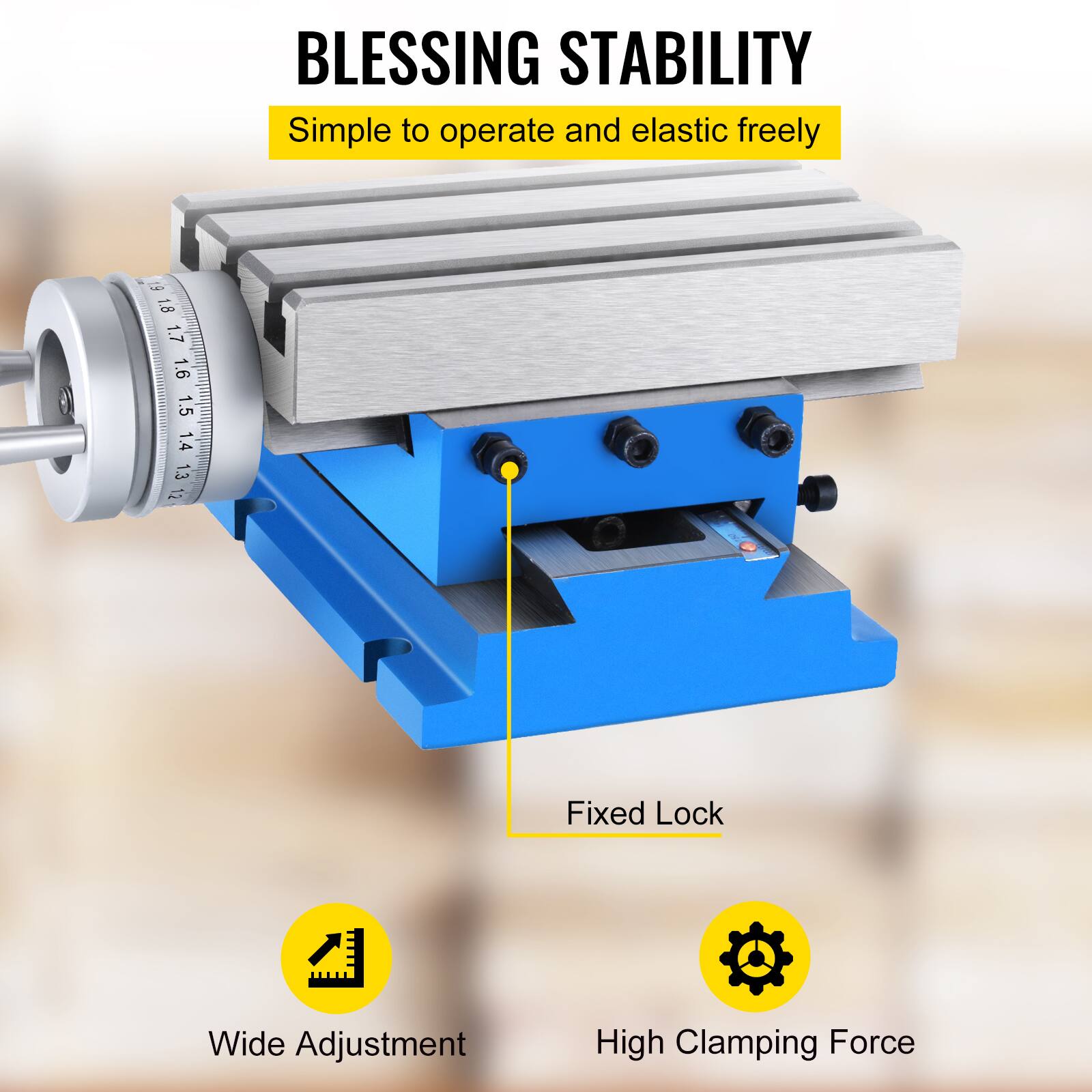BLESSING STABILITY  
Simple to operate and elastic freely  

1.8 1.7 1.6 1.5 1.4 1.3 1.2  

Fixed Lock  
Wide Adjustment  
High Clamping Force