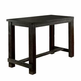 Manhattan Lane - 72 Inches Rectangular Dining Table with Block Legs, Antique - Black