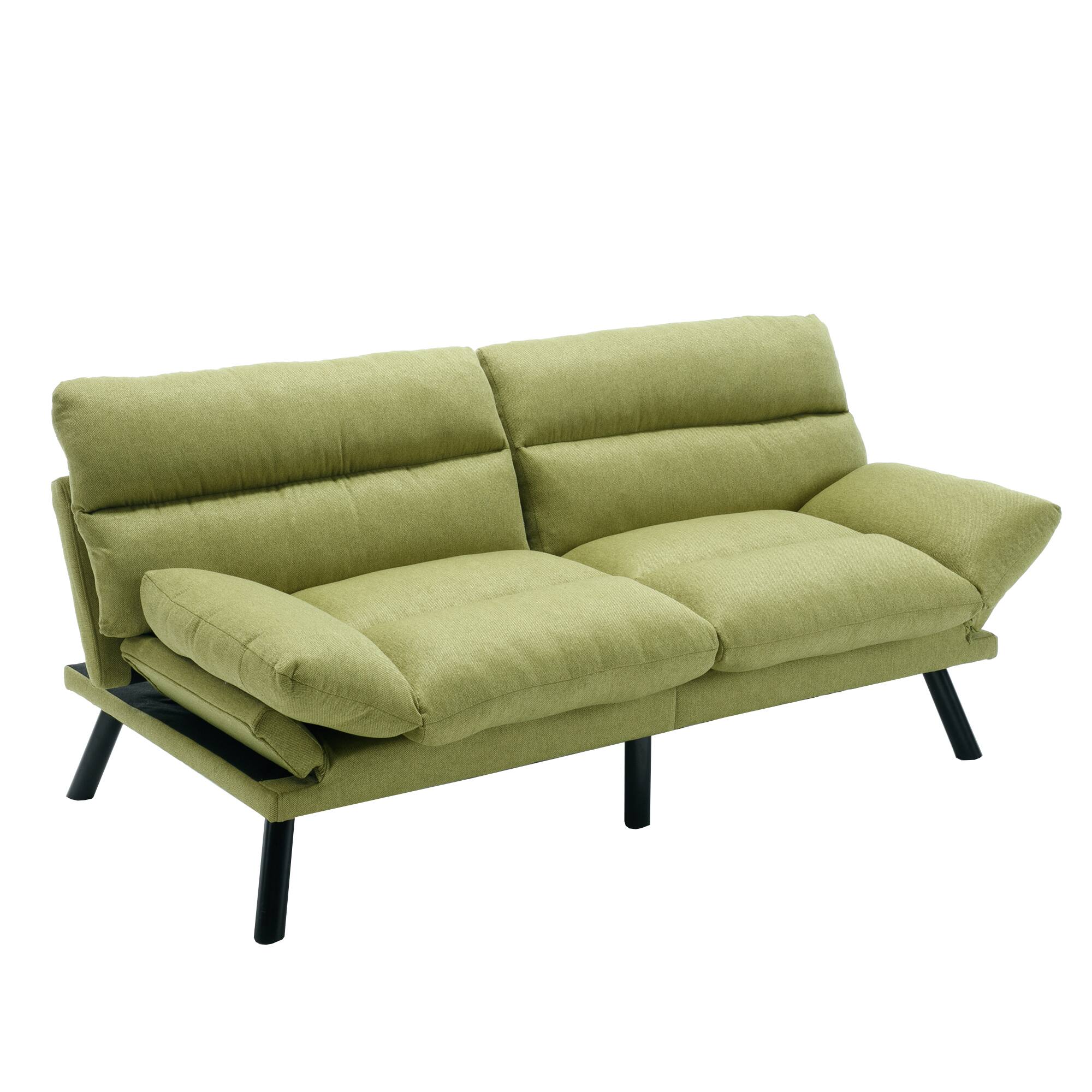 Alt View 10. Tiramisubest - Bedroom furniture,Living room furniture,sofa with thick cushion,Sofa bed,Sleeper sofa with metal feet,Green - Green.