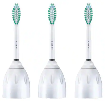 Angle. Philips Sonicare - E-Series Brush Heads (3-Pack) - White.