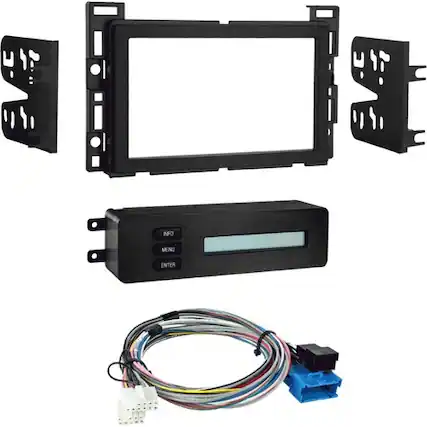 Front. Metra - Dash Kit for Select 2004-2007 Chevrolet Cobalt G6 Malibu DDIN - Black.