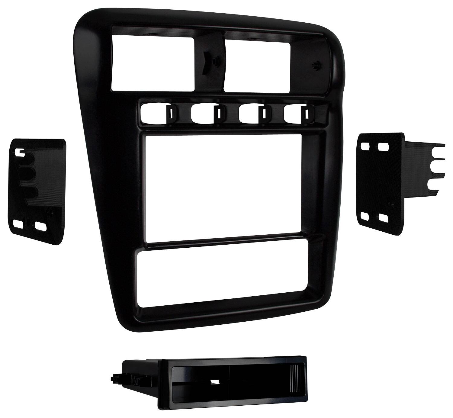 Front. Metra - Dash Kit for Select 1997-2002 Chevrolet Camaro DDIN - Black.