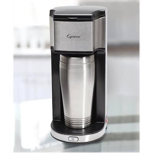 Alt View 13. Capresso - On-the-Go Personal Coffee Maker - Stainless Steel.