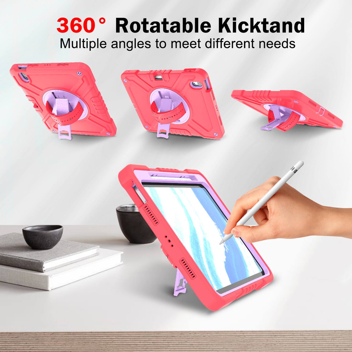360° Rotatable Kickstand  
Multiple angles to meet different needs
