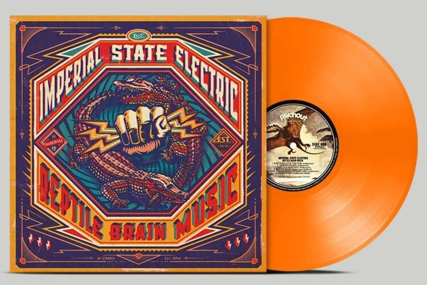 IMPERIAL STATE ELECTRIC  
REPTILE BRAIN MUSIC  
EST. 2018  
SIDE ONE  
IN STEREO  
33 1/3 RPM  

psychout  
2018