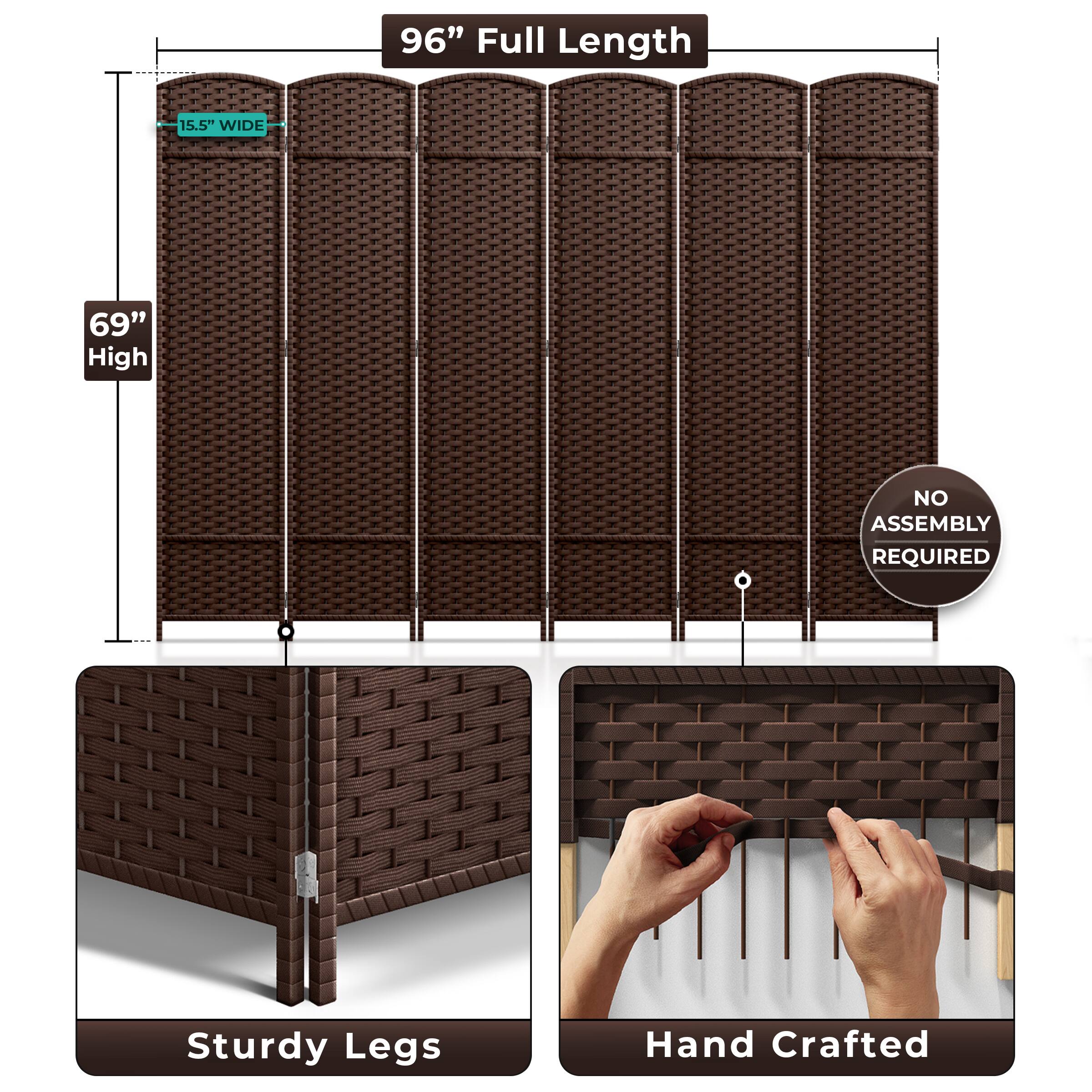 96" Full Length  
15.5" Wide  
69" High  
No Assembly Required  
Sturdy Legs  
Hand Crafted